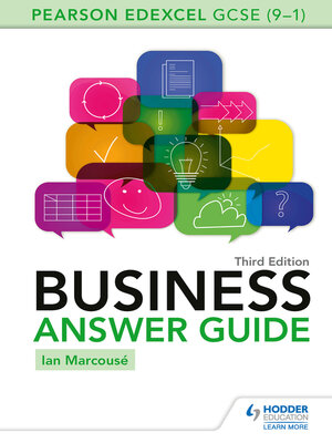 cover image of Pearson Edexcel GCSE (9-1) Business Answer Guide
